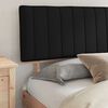 vidaXL Letto con Testiera Rivestita Nero 180 x 200 cm Pino massello