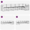 vidaXL Set divani 6 pcs Naturale Legno di Acacia Massello
