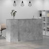 vidaXL Banco Reception Grigio Cemento 180x50x103,5cm Legno Multistrato