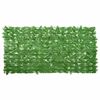 vidaXL Paravento da Balcone con Foglie Verdi 200x100 cm