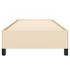 vidaXL Giroletto senza Materasso Crema 100x200 cm in Tessuto