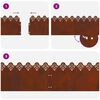 vidaXL Bordure per prato 10 pcs Ruggine 103 x 0,05 x 22 cm