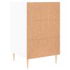 vidaXL Comodino Bianco 40x40x66 cm in Legno Multistrato