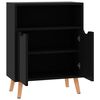 vidaXL Credenza Nero Lucido 60x30x72 cm in Legno Multistrato