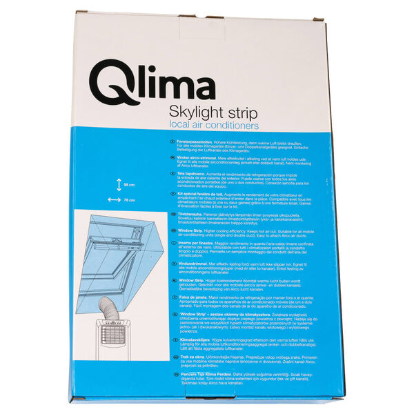 Qlima Kit Montaggio Finestre Condizionatore Portatile WKR 01 Grigio