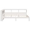 vidaXL Letto Libreria senza Materasso Bianco 90x190 cm Massello Pino