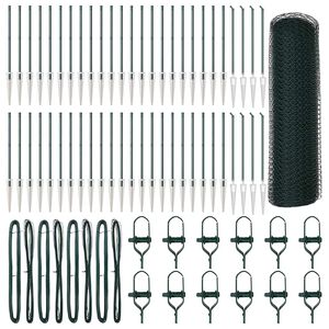 vidaXL Palo della recinzione Verde