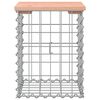 vidaXL Panca da Giardino Design Gabbione 33x31x42 cm Massello Douglas