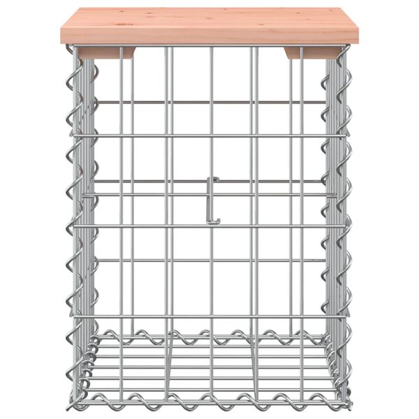 vidaXL Panca da Giardino Design Gabbione 33x31x42 cm Massello Douglas