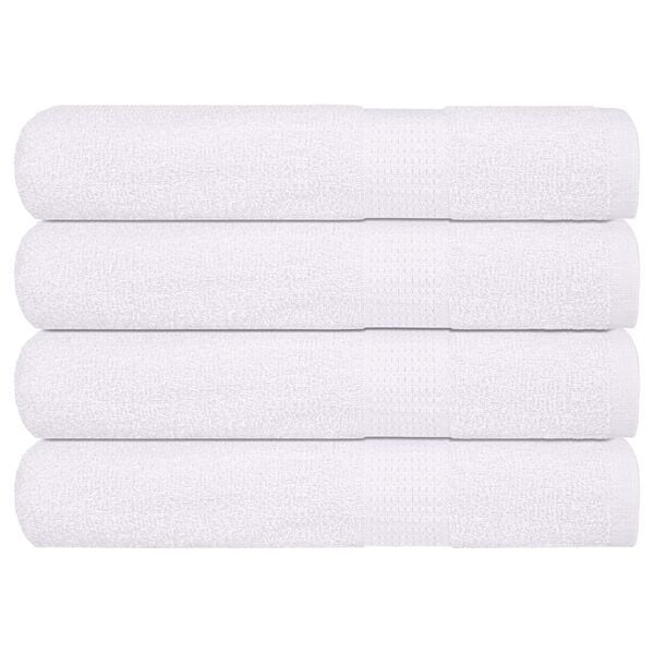 vidaXL Asciugamani FROGN 4 pz Bianco 100x200 cm 360 g/m&sup2;