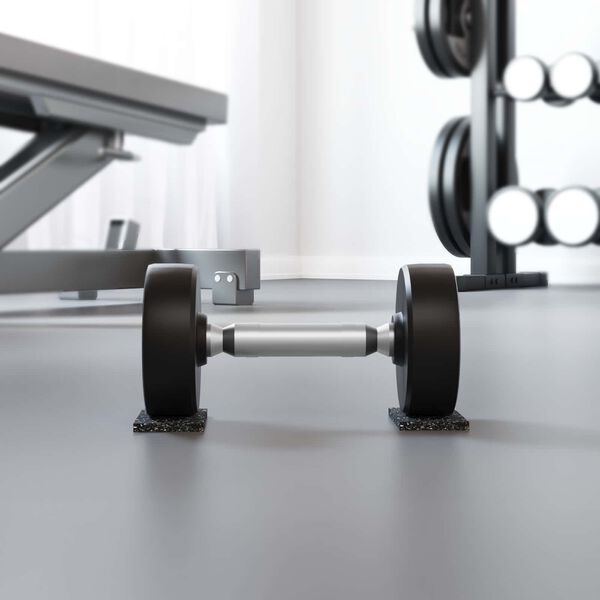 vidaXL Rullo in gomma Nero 2000 x 10 x 0,6 cm Gomma