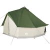 vidaXL Tenda Familiare Tipi per 10 Persone Verde Impermeabile