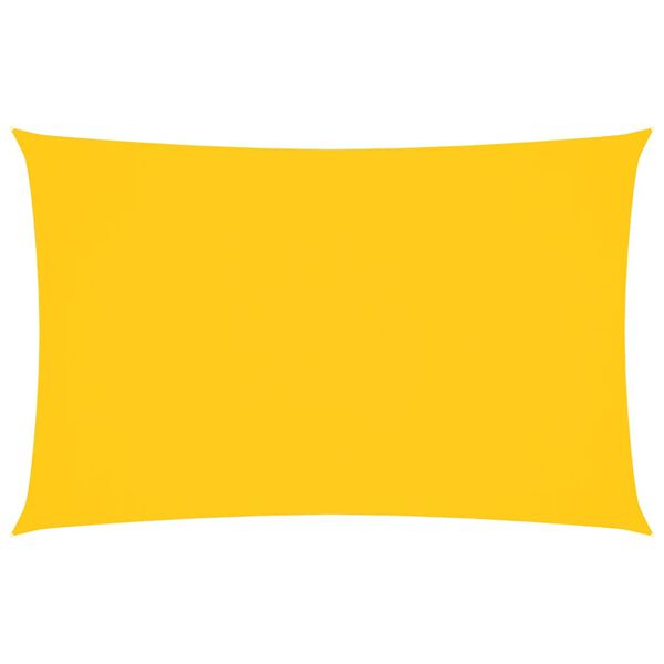 vidaXL Parasole a Vela Oxford Rettangolare 4x7 m Giallo