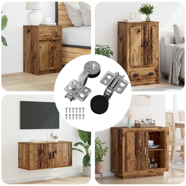 vidaXL Cerniera 2 pcs Argento 35 mm Ferro