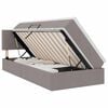 vidaXL Letto con contenitore e materasso Talpa 90 x 190 cm Velluto