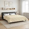 vidaXL Duvet Invernale Crema 200 x 200 cm Microfibra e Fleece Teddy
