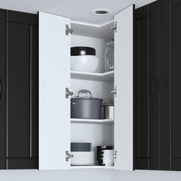 vidaXL Mobile da cucina Lucca Nero 57 x 57 x 100 cm