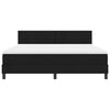 vidaXL Letto a molle con materasso Nero 180 x 200 cm Tessuto