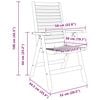 vidaXL Sedie da giardino 2 pcs Marrone 52 x 64.5 x 108 cm