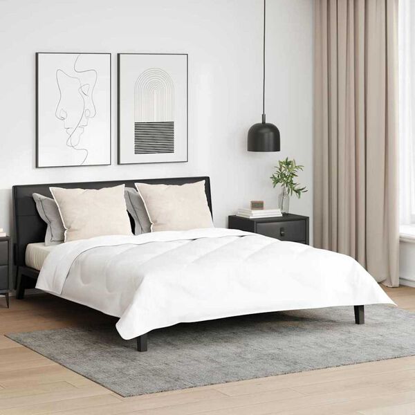 vidaXL Cuscino con cuscino 2 pcs Bianco 60 x 80 cm Piuma