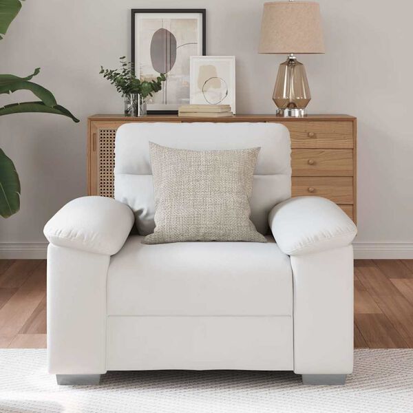 vidaXL Poltrona Bianca 100x81x84 cm in Similpelle