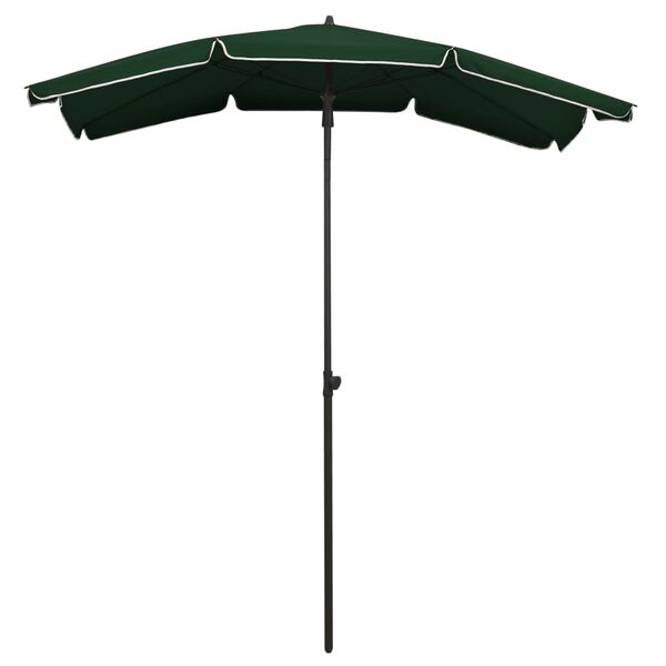 vidaXL Ombrellone da Giardino con Palo 200x130 cm Verde