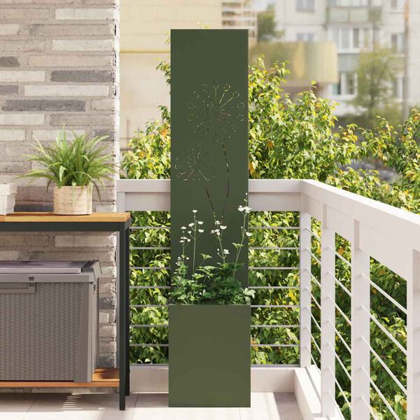 vidaXL Schermo per privacy in giardino Oliver verde 32 x 140 cm