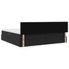 vidaXL Letto con Contenitore con materasso Nero 200 x 200 cm Velluto