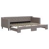 vidaXL Divano Letto con Letto Estraibile Tortora 80x200 cm Tessuto