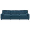 vidaXL Divano Modulare con Cuscini Blu