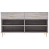 vidaXL Panca Porta Scarpe Grigio Sonoma 102x35x55 cm Legno Multistrato