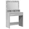 vidaXL Tavolo da Trucco Grigio Sonoma 78,5 x 41 x 135 cm