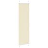 vidaXL Tenda Plissettata Crema 65x200 cm Larghezza Tessuto 64,4 cm