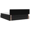 vidaXL Letto con contenitore e materasso Nero 180 x 200 cm