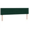 vidaXL Giroletto a Molle con Materasso Verde Scuro 180x210 cm Velluto