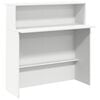 vidaXL Scrivania per Reception Bianca 100x50x103,5 cm in Legno Massello