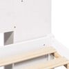 vidaXL Letto Libreria senza Materasso Bianco 135x190 cm Legno di Pino