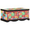 vidaXL Tavolino da Salotto Multicolore 90x50x40cm Legno Massello Mango