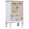 vidaXL Cassettiera Bianca 50x30x80 cm in Legno