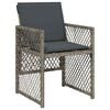 vidaXL Set da Pranzo per Giardino 9 pcs Grigio polyrattan
