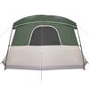 vidaXL Tenda da Campeggio con Portico per 4 Persone Verde Impermeabile