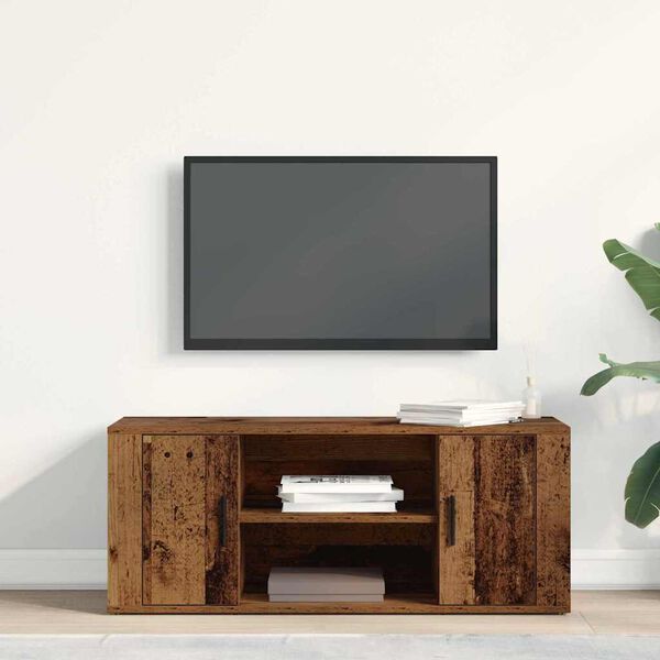 vidaXL Mobile TV Legno vecchio 100 x 35 x 40 cm Legno multistrato