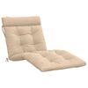vidaXL Cuscino per Lettino VIANEN 100% Poliestere Crema