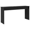 vidaXL Supporto per Tastiera Rovere Nero 130 x 32 x 64 cm