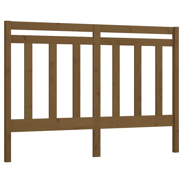 vidaXL Testiera per Letto ambra 166x4x100 cm in Legno Massello di Pino