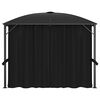 vidaXL Gazebo con Tende 300x300x265 cm Antracite