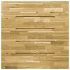 vidaXL Piano del Tavolo Legno Massello di Rovere Quadrato 23mm 70x70cm