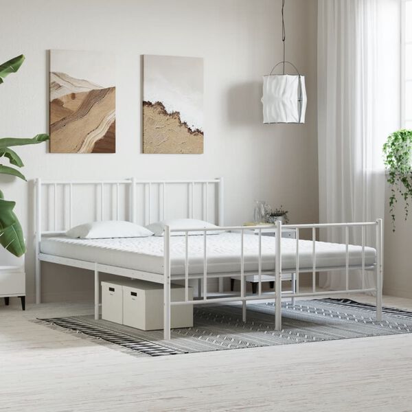 vidaXL Materasso in Schiuma Bianco 200x210 cm 7 Zone Durezza 20 ILD