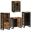 vidaXL Set di mobili per il bagno 4 pcs Legno massello riciclato