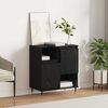 vidaXL Credenza Rovere Nero 60 x 35 x 70 cm